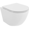 Mexen Lena WC misa Rimless Tornado so sedadlom s pomalým uzatváraním slim, duroplast, biely lesk - 30220300T