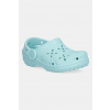 Šľapky Crocs CLASSIC FLORAL CUT OUT CLOG KIDS tyrkysová farba, 210944 210944.CROCS.CLASSIC.FL EUR 25/26