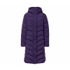 Tchibo - Prešívaný kabát s kapucňou - pre dámy - veľ. 46 - farba: fialová