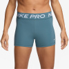 Nike Pro Three Inch Shorts Womens Smokey Blue 14 (L)