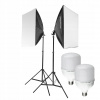 ReLed2 Dvojitý LED set so softboxami 50x70