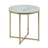 Actona Konferenčný stolík Alisma white / golden 50x42