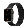 Pásik pre Apple Watch 42/44/45/49 silikónový magnetický obojstranný 2 čierny
