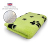 DRYBED Premium Vet Bed limetkovozelený + čierne labky 100 x 75 cm