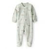 CARTERS CARTER'S Overal na zips fleece Sleep & Play green Owl dievča Variant: CARTER'S Overal na zips fleece Sleep & Play green Owl dievča 3m/veľ.62