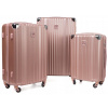 Sada 3 kufrov KEMER RGL 735 Rose red