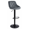 JAKS Barová stolička cydro black velvet grafit
