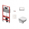 Cenovo zvýhodnený závesný WC set TECE do ľahkých stien / predstenová montáž + WC Ceramia S-Line Pro KMPLSIKOTSCR