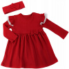 Dievčenské šaty - MIDI uzavreté šaty Nicol Veľkosť 104 (Lola Musellin Dress - 104 Pink - Baya)