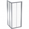 Geberit GEO - Sprchový kút 80x80 cm, strieborná/číre sklo 560.112.00.2