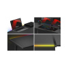 Herný stôl Huzaro Hero 6.0 Black RGB NEPLATÍ