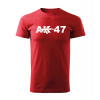 DRAGOWA krátke tričko AK-47, červená 160g/m2 - XL