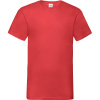 Fruit of the Loom Tričko Valueweight V-Neck T s výstřihem do V, krátký rukáv, pánské COT16106600403-red L Červená
