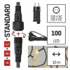 Spojovacia reťaz EMOS 100 LED Základná sada pre spojovacie reťaze Standard, 10 m, vonkajšia, teplá biela, časovač (D1AW01)
