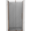 Mexen Velar, posuvné dvere do otvoru 70x200 cm, 8mm číre sklo, ružové zlato profil, 871-070-000-01-60
