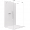 CERANO - Sprchová zástena Walk-in Onyx Duo Ľ/P - 10 mm - hranatá vzpera - chróm, transparentné sklo - 90x200 cm