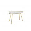 ArtPS Toaletný stolík BIJOU T-102 MDF | biela / zlaté nohy