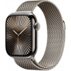 Apple Watch Series 10, 46mm, Cellular, prírodné titánové púzdro s prírodnou milánskou slučkou S/M MC7Q4QC/A