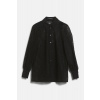 BLÚZKA KARL LAGERFELD FAN LACE EVENING BLOUSE BLACK
