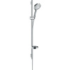 HANSGROHE Raindance Select S sprchová súprava, ručná sprcha 3jet PowderRain priemer 125 mm, 90 cm sprchová tyč, jazdec, miska na mydlo a sprchová hadica 160 cm, chróm, 27667000