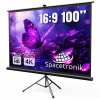Prenosný projekčný displej 100 palcov VEĽKÝ navíjací FULL HD 4K+ Statív