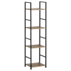 Regál GD-214 OAK Leik, 4 police, 29,2 x 23,5 x 112,5 cm, 4 poschodia