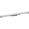 HANSGROHE RainDrain Match vrchná sada sprchového žľabu 90 cm, s výškovo nastaviteľným rámom, matná biela, 56040700