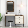 Toaletný stolík Lizbon 547 - Walnut, Cream