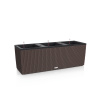 Kvetináč Lechuza Trio Cottage 40 mocha hnedý komplet set 130x42x44 cm