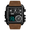 SKMEI 1391 duálny hodinky 3 times Black Hnedé