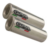 GPR Dvojitá koncovka výfuku Slip - on GPR M3 Y.115.M3.INOX Brushed Stainless steel including removable db killers and link pipes