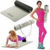 PODLOŽKA NA CVIČENIE JOGY PILATES GYMNASTICKÁ KARIMATKA TPE 0,6 CM GYMTEK