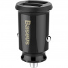 Baseus CCALL-ML01 Grain Nabíječka do Auta 15.5W 2x USB Black 6953156276512