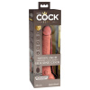 King Cock Elite 7 - prísavný rádiový vibrátor 18cm - prirodzený