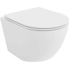 Mexen Lena WC misa Rimless Tornado so sedadlom so spomaleným zatváraním slim, duroplast, biely lesk - 30220400T