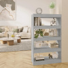 zahrada-XL Knižnica/deliaca stena sivá sonoma 80x30x135cm kompozitné drevo 813621
