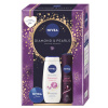 Nivea Pearl & Beauty Black antiperspirant sprej 150 ml + Nivea Diamond sprchový gél 250 ml + Nivea krém 30 ml, kozmetická sada pre ženy