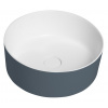 Sapho THIN umývadlo na dosku Ø38 cm, bielá mat/siena WN548-42