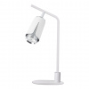 EUlight Stolná lampa Flower, 1x biele/chrómové kovové tienidlo, w