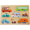 Haba Dřevěné vkládací puzzle - dopravní prostředky, věk: 1+