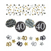 Konfety 40 Luxusná oslava - strieborné a zlaté