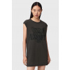 AllSaints šaty bavlnené WILD W196DE sivá S