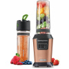 SENCOR SBL 7176GD Automatický smoothie mixér, 2 fľaše z TRITÁNU, výkon 800 W, 2 programy 45/60 sekúnd, 6 nožov z nehrdzavejúcej ocele potiahnutých titánom, vákuový uzáver