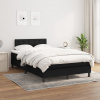 Box spring postel s matrací černá 120x200 cm textil Černý 3140363