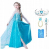 Elsa Frozen - 5cz šaty SET + ELSA Príslušenstvo 98 cm Mrazené