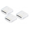 Ubiquiti USW-FLEX-3 Networks UniFi Switch Flex (3-pack) Riadený L2 Gigabit Ethernet (10/100/1000) Podpora napájania cez Ethernet (PoE) Biela (USW-FLEX-3)