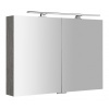 Sapho MIRRÓ galérka s LED osvetlením, 100x70x16cm, dub strieborný, MC100-0011
