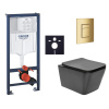 Siko Závěsný WC set do lehkých stěn / předstěnová montáž SAT Infinitio GRSIN12BSCGL0