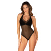 Koketné body Medilla teddy - Obsessive XL/2XL černá