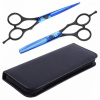PRO FEEL JAPAN SET H01 Blue Matt Black 5,5' - sada profi kaderníckych nožníc v puzdre